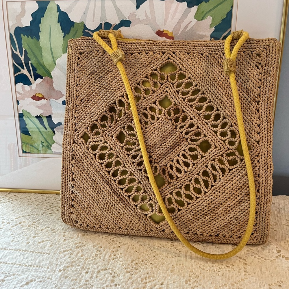 Vintage Mister Ernst Wicker Shoulder Bag